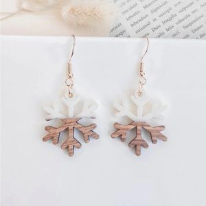 Snowflake Drop Earrings